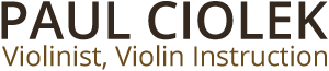 Paul Ciolek – Violinist, Violin Instruction – Temecula – Murrieta Logo